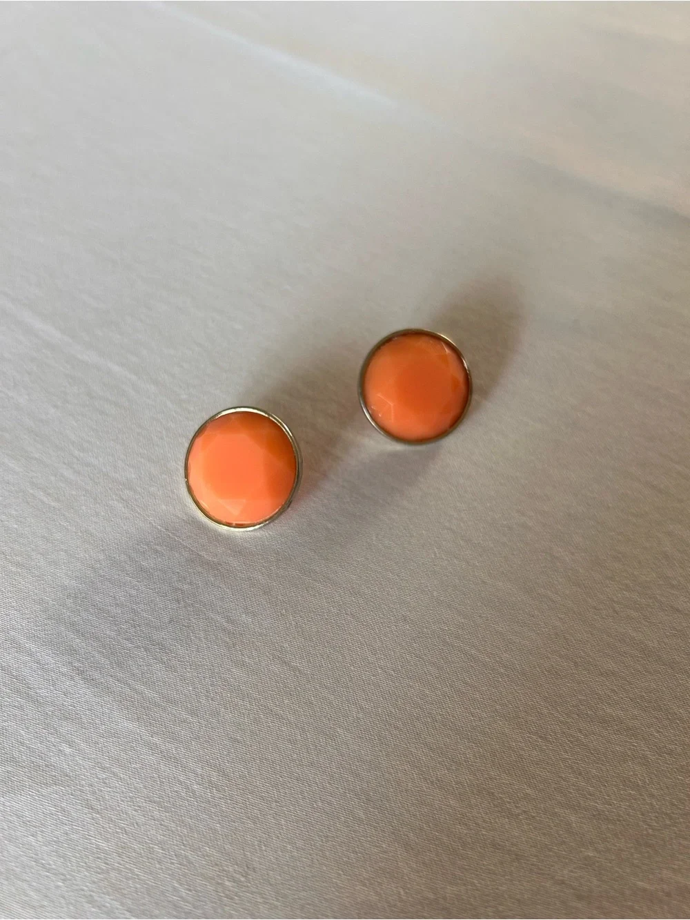 3 Pair Stud Earring Bundle Coral, Mint Green, Floral Silver Gold Tone